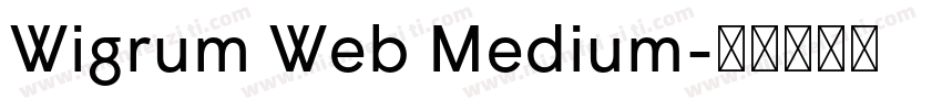 Wigrum Web Medium字体转换